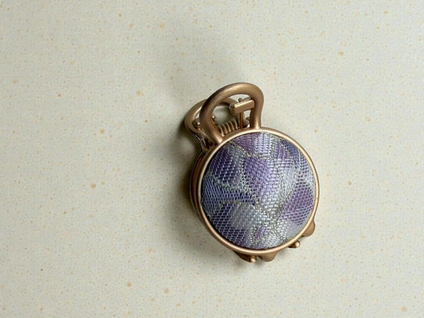 Brocade Gold Tone Hair Claw Clip