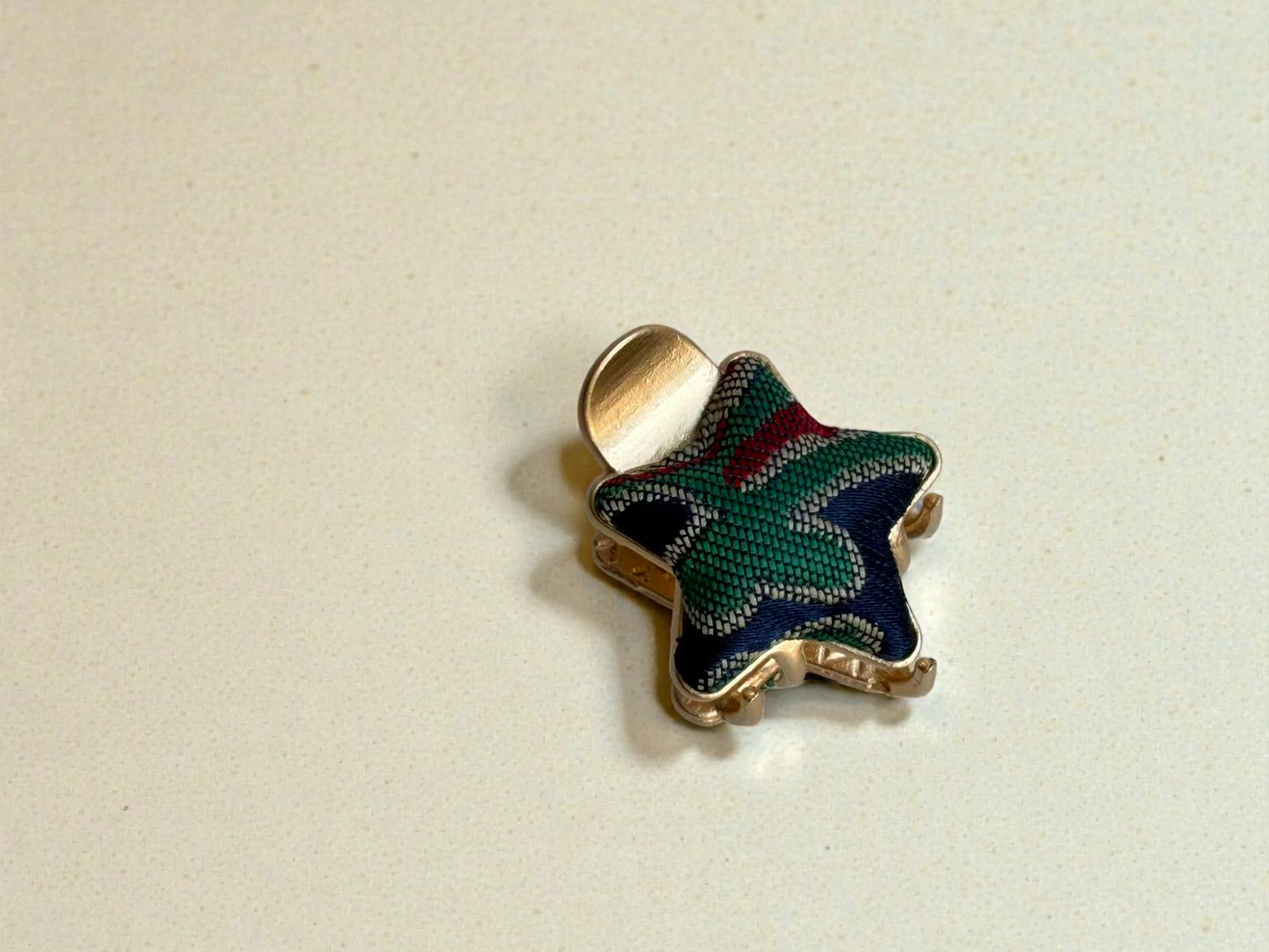 Brocade Gold Tone Hair Claw Clip